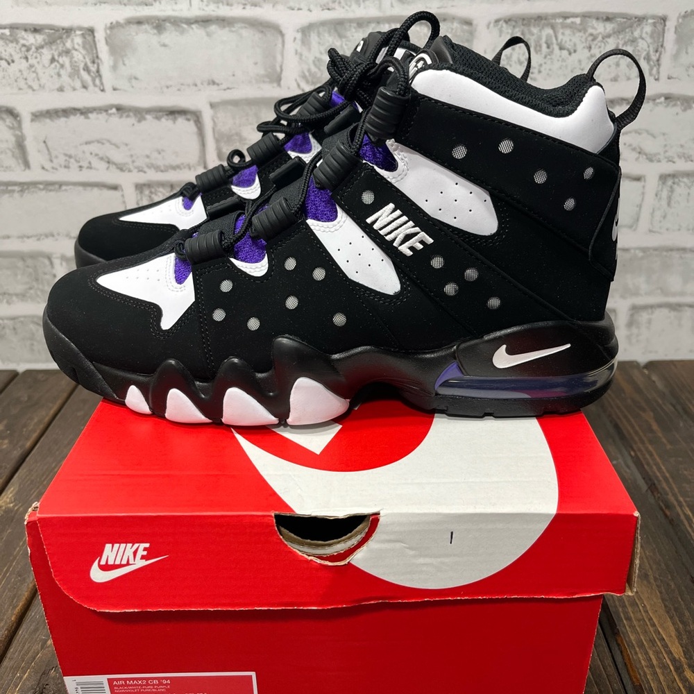Nike Air Max2 CB ‘94 Black/White-Pure Purple CZ7871-001 Men’s 9.5/Women’s 11